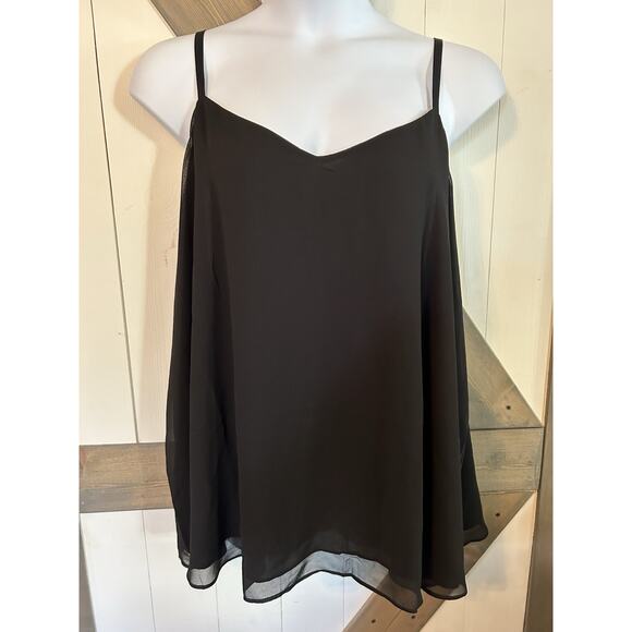 Torrid NWT Sophie Chiffon Swing Cami Size 4X Black, Sleeveless - Picture 1 of 6
